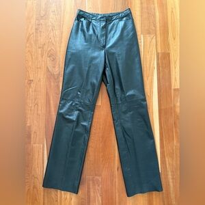 Possibly vintage. Black leather pants.